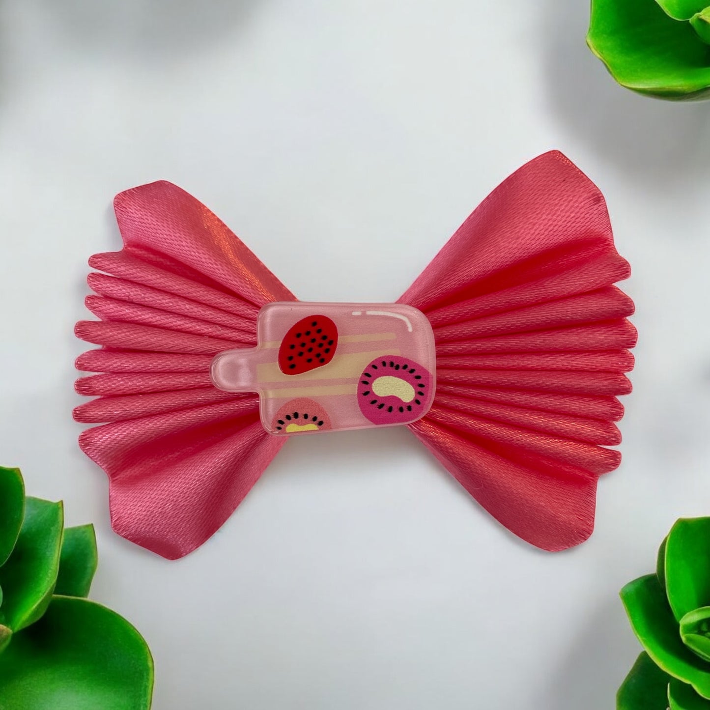 Lolly pop themed hair bow clip