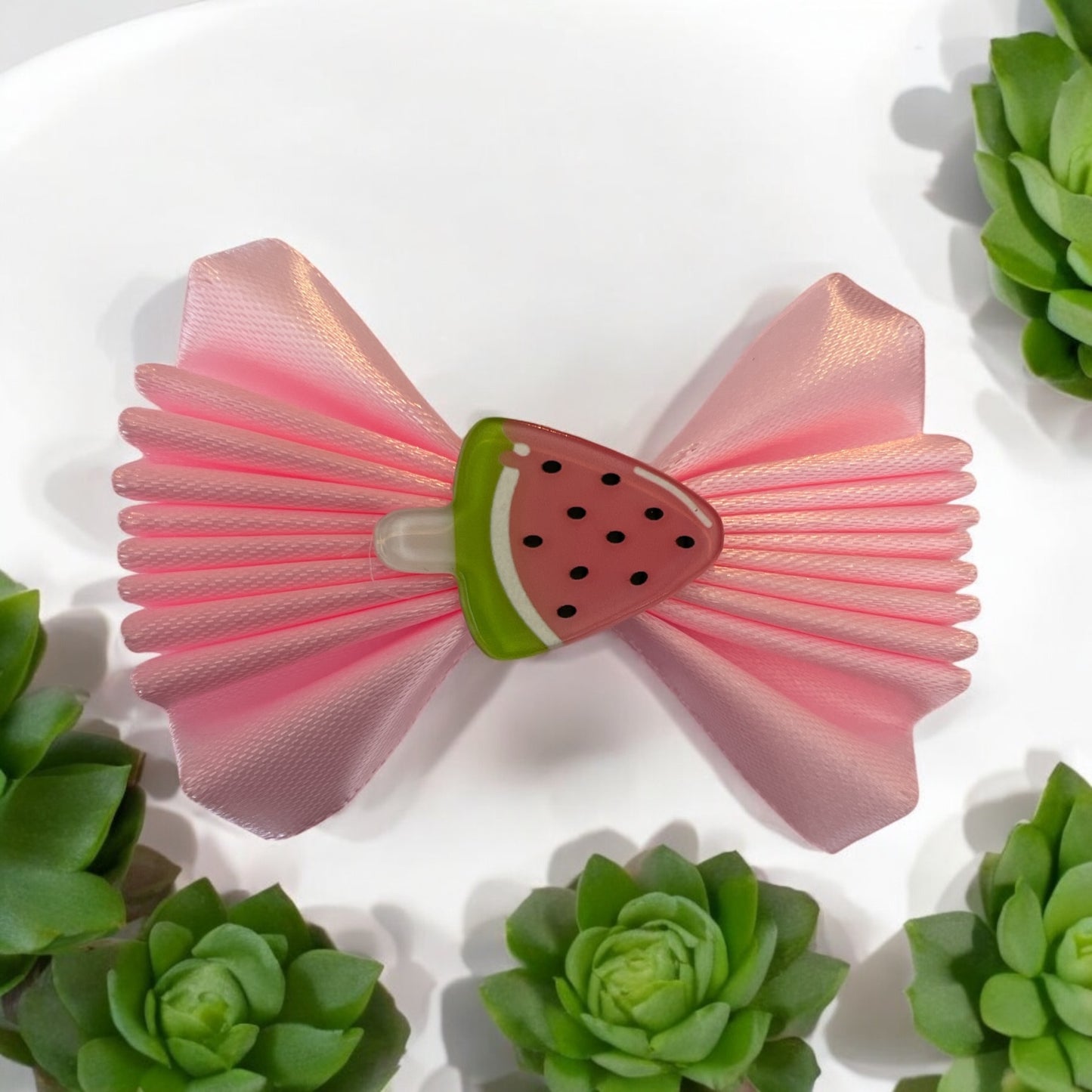 Lolly pop themed hair bow clip