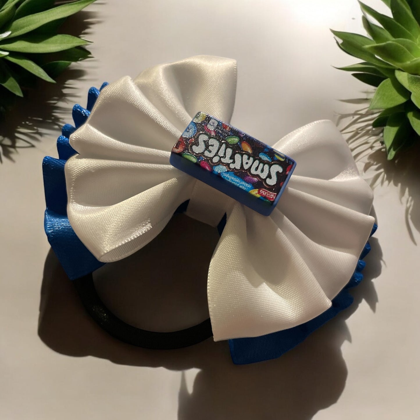 Chocolate themed hair bow bobble