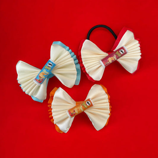 Crisp themed hair bow bobble or clip