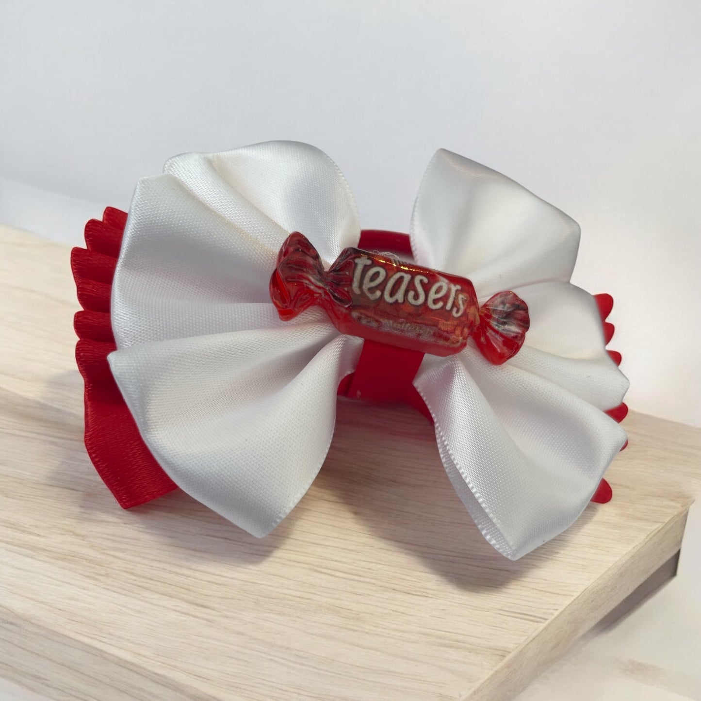 Chocolate themed hair bow bobble