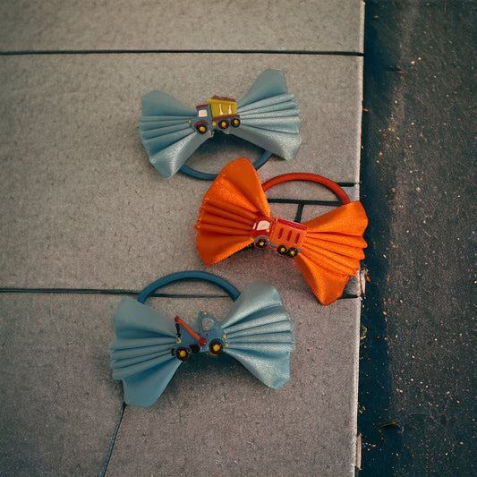 Transport themed hair bow bobble